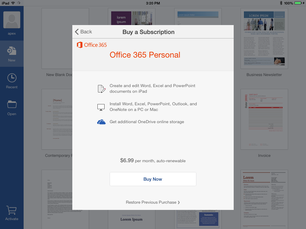 buy microsoft office for mac not subscription